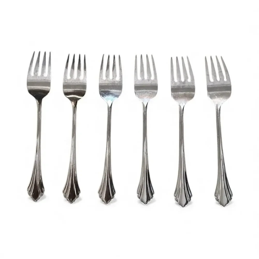 Oneida BANCROFT Stainless SALAD FORKS Fork Flatware 6 7/8